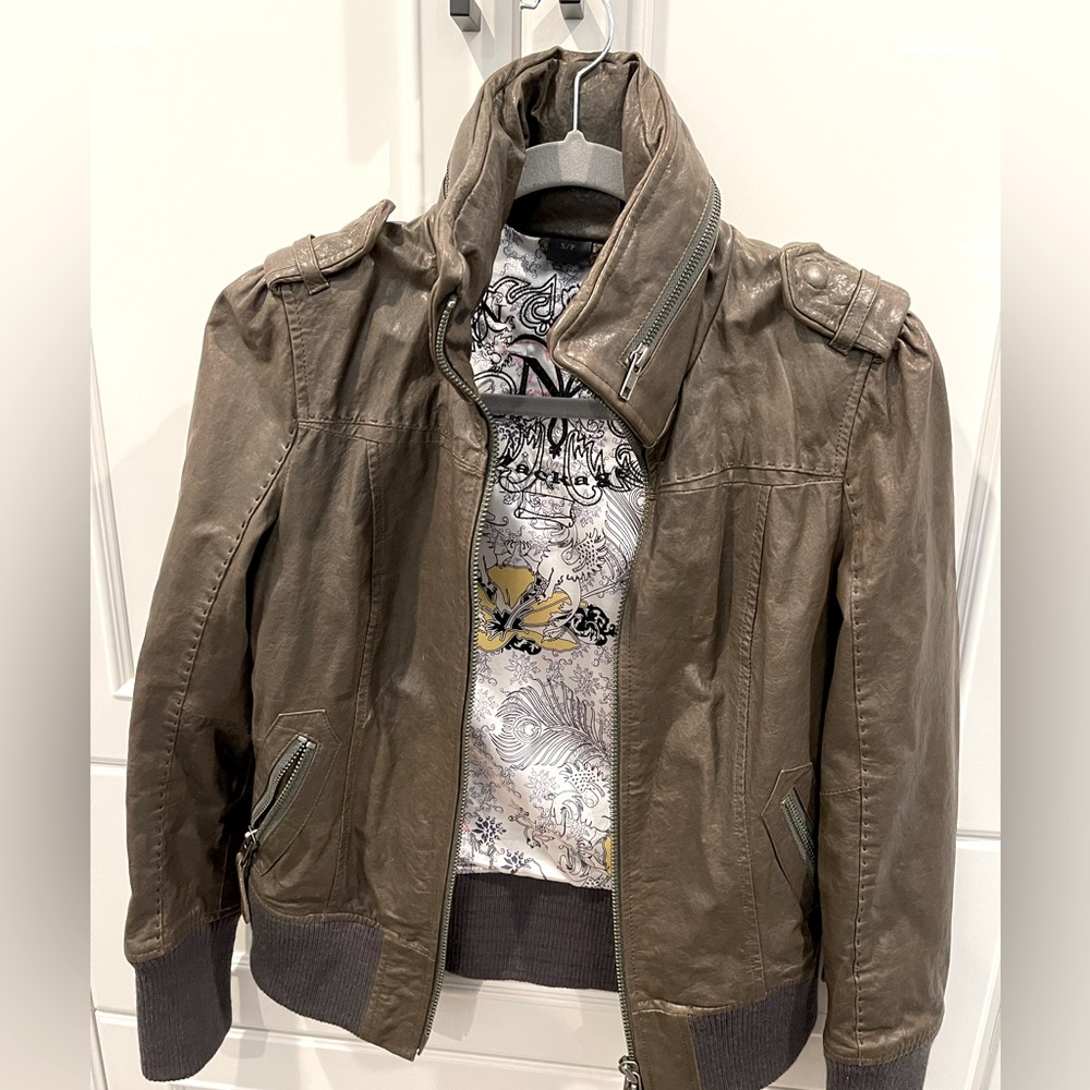 Leather jacket